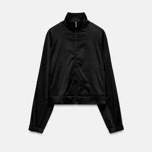 Women's Side Stripe Black Jacket
